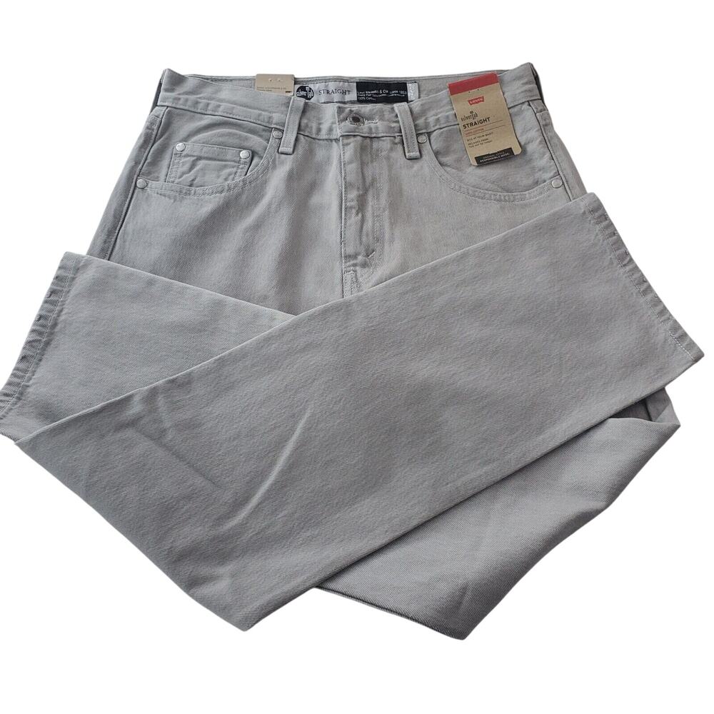 NEW! Levi's Silver Tab '90's' Style' Men's 30x30 Straight Fit Gray Distressed